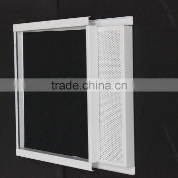Round Straight Perforations Suspended Metal Ceiling Aluminum K Shaped Expansive Ceiling photo-3
