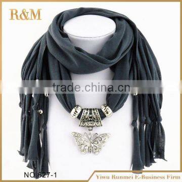 Factory direct sale OEM quality butterfly pendant scarf with good price