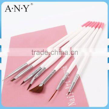 ANY Cheap Nail Art Beauty Design Using Colorful Nail Brush Set for Nail Design