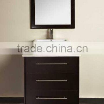 solid wood bathroom vanity European style simple