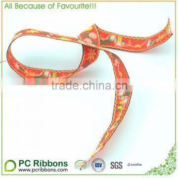 FREE SHIPPING 2.5cm nation style double face jacquard ribbon trimming