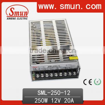 250W 12V Single Output Power Supply SML-250-12