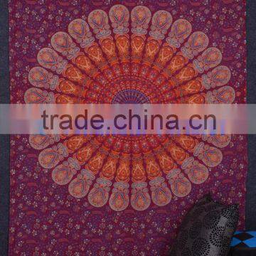 Exotic Indian Block Printed Tapestry Wall Decor Throw Table Cover 100% Cotton Bedspread Indian Jaipur Manufacturer & Wholesaler