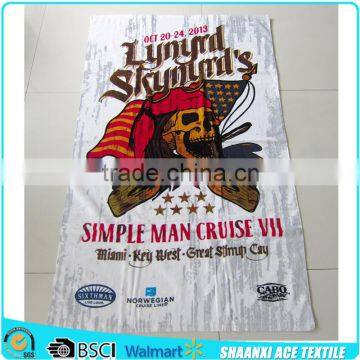 100% cotton China made VELOUR printed Pirate beach towel Pirate design beach towel