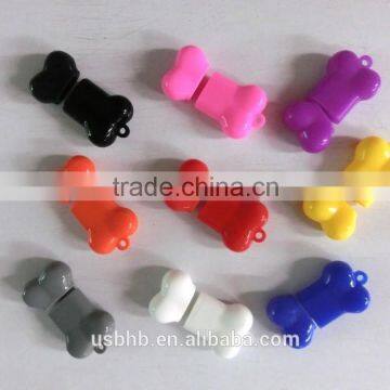 Bone USB flash drive memory disk, PVC bone memory disk, Pink bone USB disk