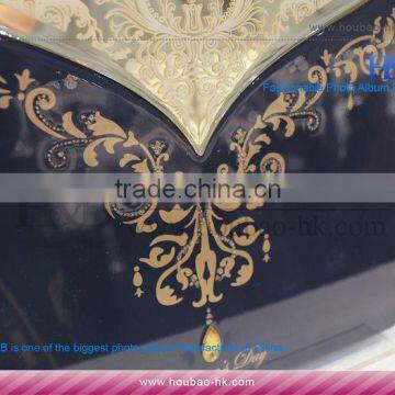 10*10 14*14 Crystal And Paiting Cover Fashion Hot Sale Photo Book Wedding Photo Album photo-3