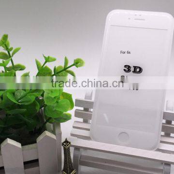 Factory Supply 9H Anti-shock Anti-Fingerprint 3D Curved Tempered Glass For iPhone 6s