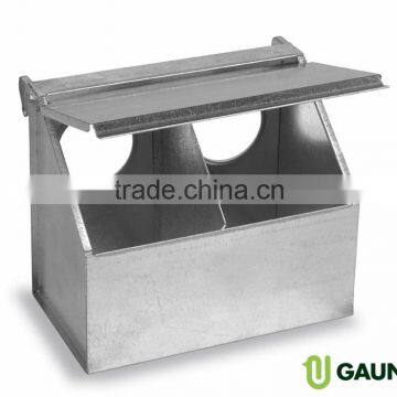 Metal game bird feeder 2 holes