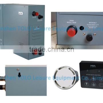 Commercial electric powered wet steam generator, sauna wet steam