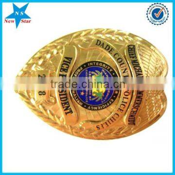 Casting soft enamel custom security officer lapel pin