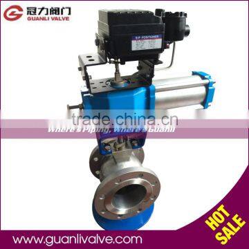 Flanged Pneumatic V Port Ball Valves