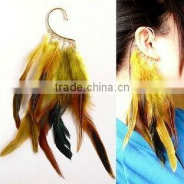 new products for 2014 fashion feather earring