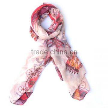 women's fashion wholesale polyester scarf acrylic scarves