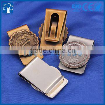 engrave logo custom metal money clip