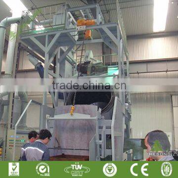 New Technology And New Design Tilting Drum Shot Type Blasting Machine