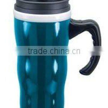 plastic travel mug