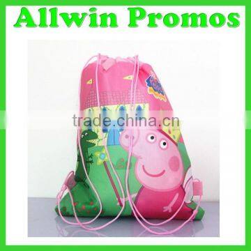 Eco-friendly Cute Drawstring Backpack for Children