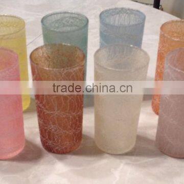 tableware type drinking glass hand made coloured glass tumblers