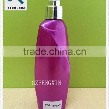 Personal care industrial use 300ml PET plastic bottle with lotion pump