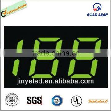 yellow green color common anode three digits led digital tube