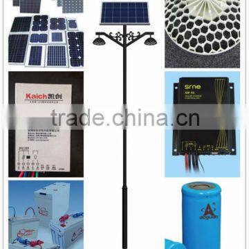 60w solar LED street lighting system /solar panel 200w /controller 12/24v/ pole 8m /battery150ah