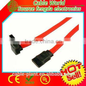 high speed sata 7+6 pinpin male to male angle sata data cable