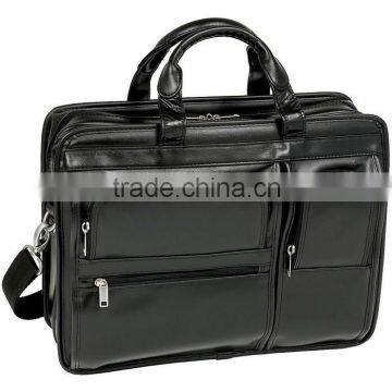 Leather Double Compartment Laptop Case