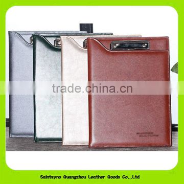 16052 Professional faux leather document holder with custom logo