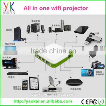 HOT SELL 1080P Multimedia HDMI AV VGA AUDIO USB TV Thanksgiving Gift mini Projector 3D