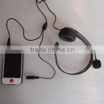 monaural headset with MIC microphone & DC 3.5 for mobile phone