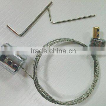 wire rope cross clamp/glass clip with wire made in China