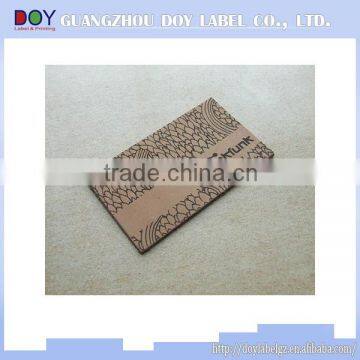 silk screen printed clothing leather label