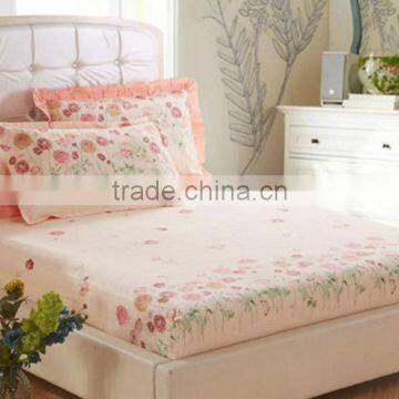 wholesale custom print fitted bed sheet, fitted sheet wholesale