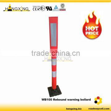 road safety reflective plastic warning post