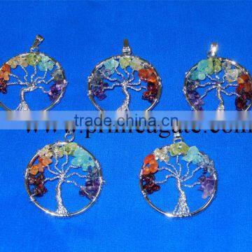 Tree of Life Chakra Pendants | Agate Jewellery | Personalised Tree of Life Jewellery For Sale