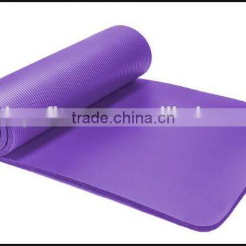 High Density Exercise NBR Yoga Mat with Carrying Strap