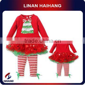 china hot sale high quality girls knit christmas suit gift baby girl clothes wholesale manufacturer