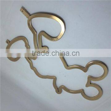 Mickey Mouse Logo in Gold Plating , Factory Direct Die Casting Mickey Design Metal Logo Cartoon Sign photo-3
