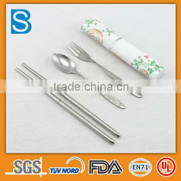 portable fork spoon chopstick set