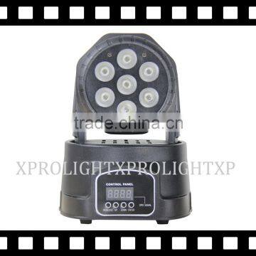 7pcs 10w led mini moving head,RGBW moving head lighting