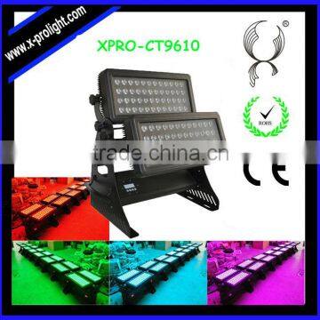 High brightness 96pcs 10W RGBW 4IN1 LED Wall washer light building washer effect light