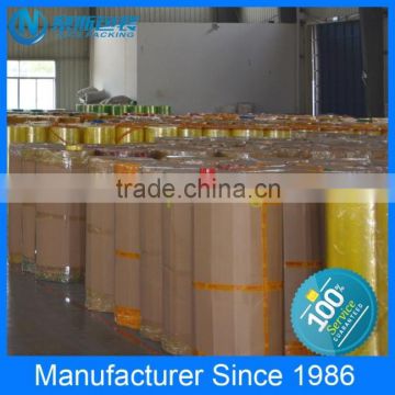 Clear and transparent with Logo Industrial bopp tape jumbo roll