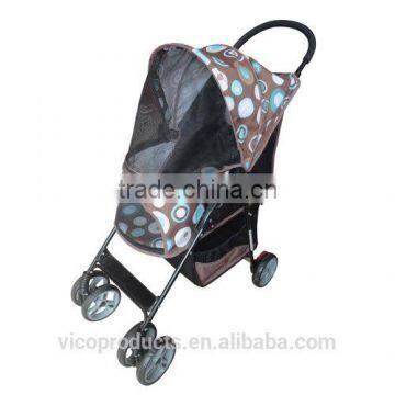 Lightweight Four wheel luxury pet stroller for dog