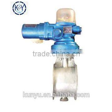 flanged ventilation motorized butterfly valve