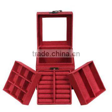 Christmas Gift 3 Sheets Inside Lint Jewelry Box for Girls photo-2