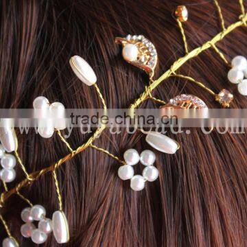 factory direct bridal pearl tiara crown for festive decor