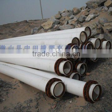 black or white HDPE Pipe With Floats For Dredging