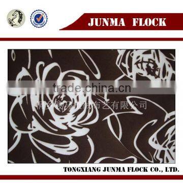 Coffee and white rose flower pattern Arabic Sofa Cover Flower Fabrics Textile Led Fabric