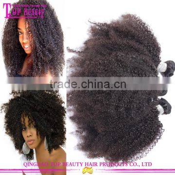 100% Virgin brazilian afro kinky hair extensions grade 7a brazilian afro human hair