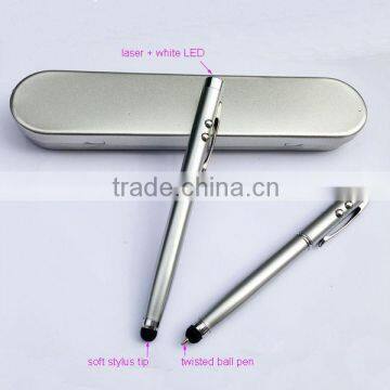 laser pointer pen led light stylus touch pen high-sensitive capacitive stylus for iphone